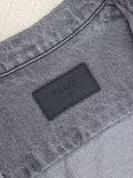 Prada New Retro Denim Gradient Zipper Coat