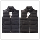 Dior Winter New Full Print CD Dark Flower Logo Down Vest