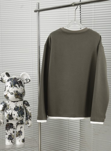 Prada Fashion Fake Two Piece Velvet Base Long Sleeve