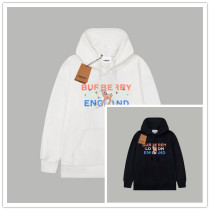 Burberry Fashion Deer Colorful Letter Printed Woolen Loop Long Sleeve Hoodie