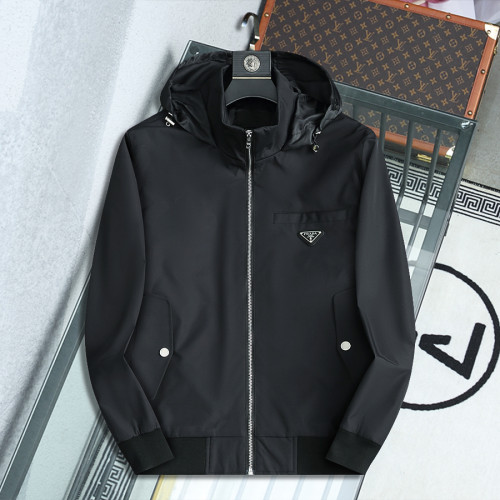 Prada New Classic Casual Versatile Hoodie Coat