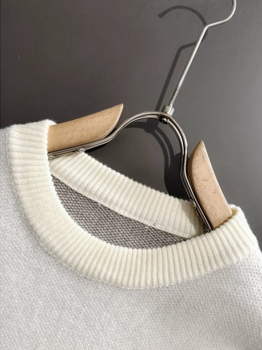 Dior Classic Versatile 3D Logo Round Neck Wool Sweater