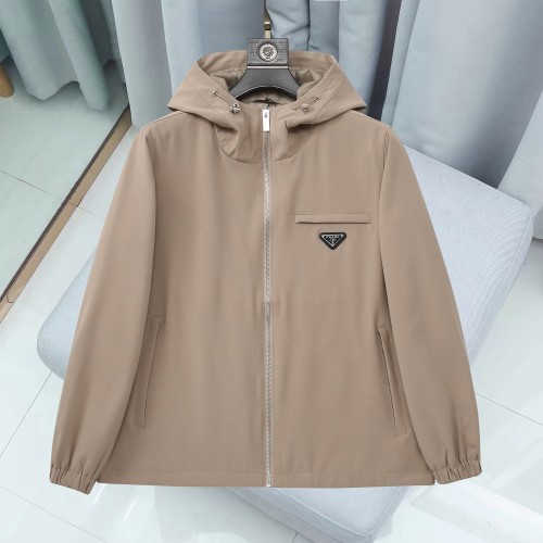 Prada New Classic Casual Versatile Hoodie Coat