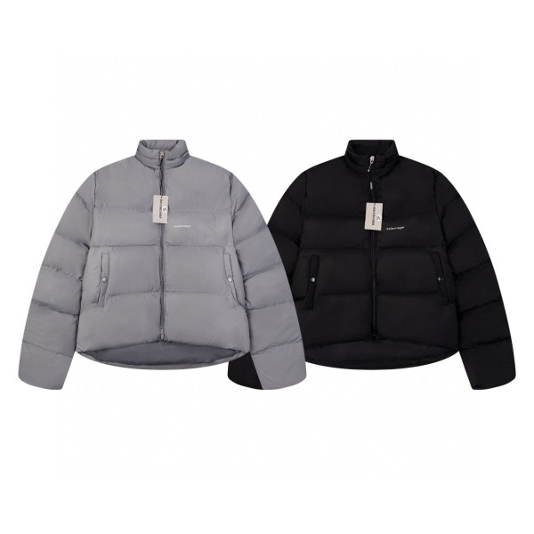 Balenciaga Classic Couple Simple Logo Printed Cotton Jacket