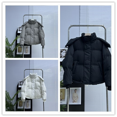 AMI Paris Classic Love Logo Casual Short Down Jacket