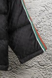 Gucci Classic Double G Contrast Splicing Ribbon Down Jacket