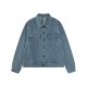 Burberry New Embroidered Logo Washed Denim Denim Coat