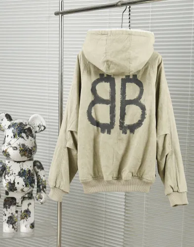 Balenciaga New Retro Inner Rabbit Fur Thick Warm Coat