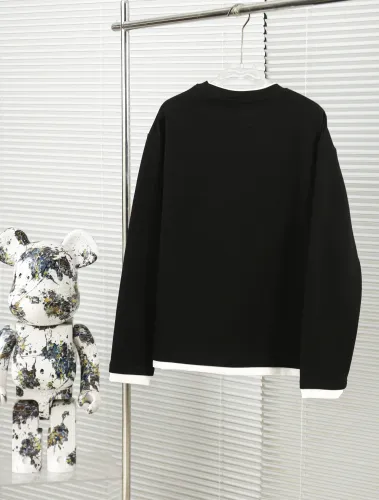 Prada Fashion Fake Two Piece Velvet Base Long Sleeve