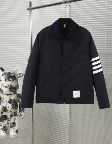 Thom Browne Classic Diamond Grid Double Sided Jacket Cotton Jacket