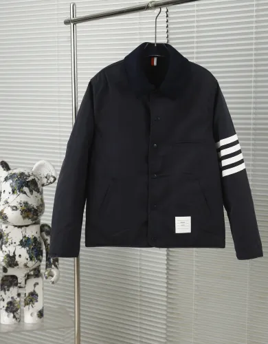 Thom Browne Classic Diamond Grid Double Sided Jacket Cotton Jacket
