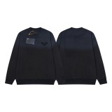 Prada New Retro Gradient Tie dye Hoodie Unisex Washed Casual Sweatshirt