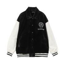 Chrome Hearts New Rabbit Mink Embroidered Sanskrit Cross Coat
