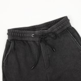 Louis Vuitton New Dark Pattern Logo Flat Knitted Cotton Drawstring Sports Casual Pants