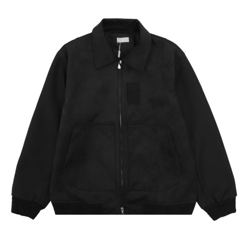 Dior New Classic Logo Suede Leather Blended Jacket