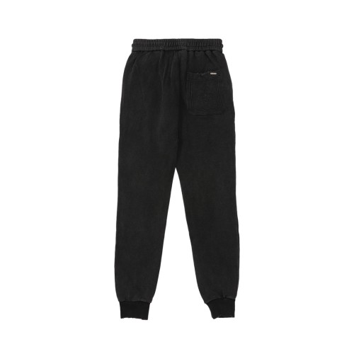 Louis Vuitton New Dark Pattern Logo Flat Knitted Cotton Drawstring Sports Casual Pants