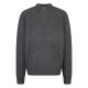 Louis Vuitton Classic Inlaid Dark Pattern Half Zipper Polo Wool Sweater