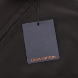 Louis Vuitton Fashion Knitted Twisted Flower Splicing High Collar Jacket Coat