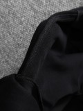 Balenciaga Classic Logo Printed Water Washed Zipper Hoodie Coat