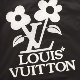 Louis Vuitton Fashion Knitted Twisted Flower Splicing High Collar Jacket Coat