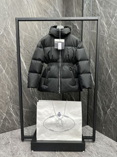 Prada New Women's Recycled Nylon Waist Down Jacket