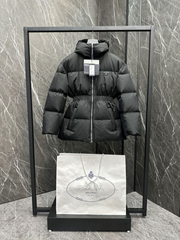 Prada New Women's Recycled Nylon Waist Down Jacket