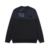 Prada New Retro Gradient Tie dye Hoodie Unisex Washed Casual Sweatshirt