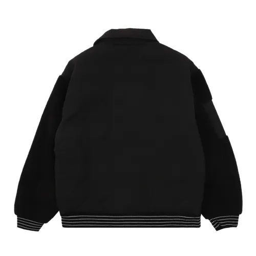 Dior Fashion Lamb Wool Splicing Baseball Jacket Jacket