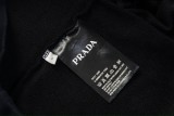 Prada New Retro Gradient Tie dye Hoodie Unisex Washed Casual Sweatshirt