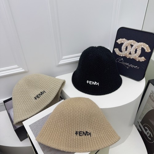 Fendi Fashion Couple Simple and Versatile Fisherman's Hat