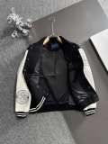 Louis Vuitton Unisex New Fashion Towel Embroidered Splicing Baseball Jacket
