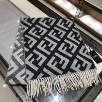 Fendi New Fashion Big F Gradient Double Sided Cashmere Scarf Size: 35 * 190 CM