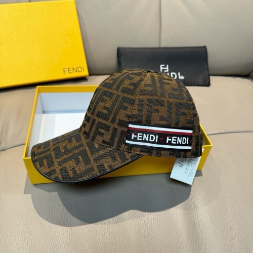 Fendi New High Street Old Flower FF Baseball Hat
