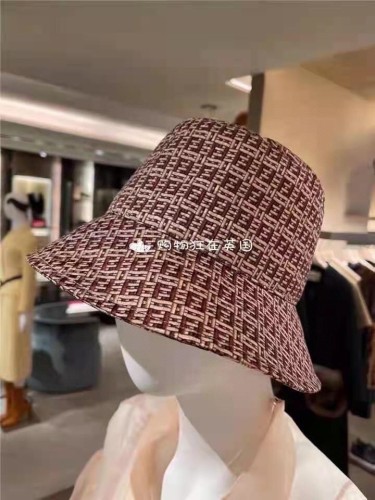 Fendi Fashion Versatile Vintage Letter Fisherman's Hat