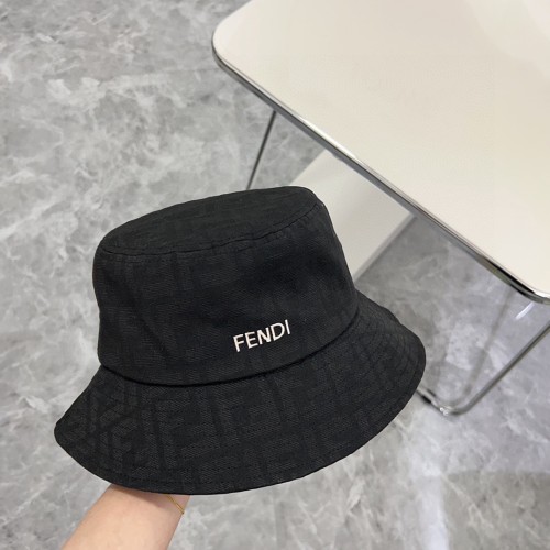 Fendi Fashion Couple Simple and Versatile Fisherman's Hat