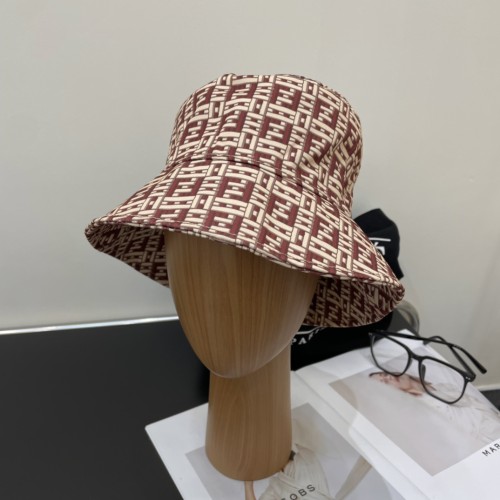 Fendi Fashion Versatile Vintage Letter Fisherman's Hat