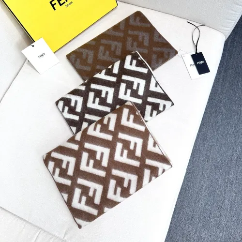 Fendi Classic Vintage Gradient Double Sided Cashmere Scarf