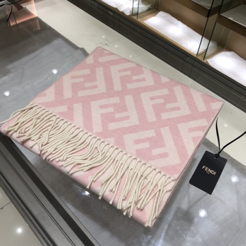 Fendi New Fashion Big F Gradient Double Sided Cashmere Scarf Size: 35 * 190 CM