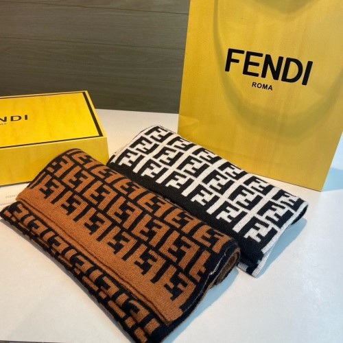 Fendi Men's Classic FF Jacquard Scarf Size: 30 * 180 CM