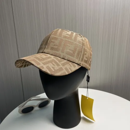 Fendi New Double F Jacquard Baseball Hat Couple's Casual Duck Tongue Hat