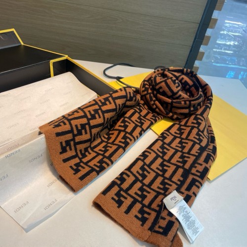 Fendi Men's Classic FF Jacquard Scarf Size: 30 * 180 CM