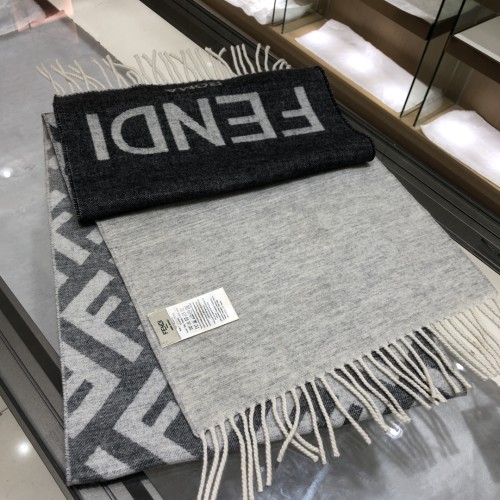 Fendi New Fashion Big F Gradient Double Sided Cashmere Scarf Size: 35 * 190 CM