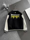 Louis Vuitton Unisex New Fashion Towel Embroidered Splicing Baseball Jacket