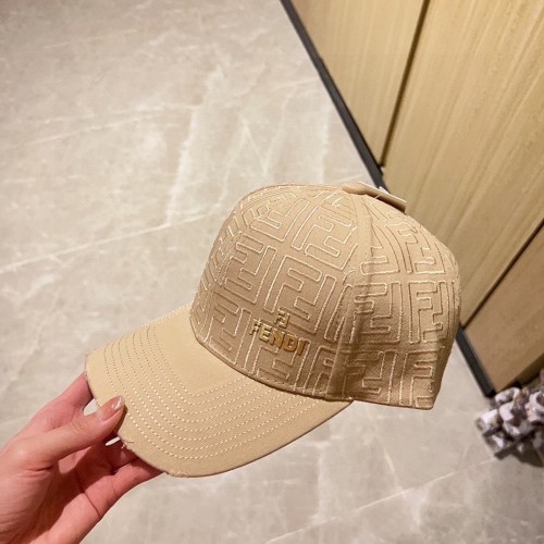 Fendi New Fashion Embroidered FF Baseball Hat Couple Casual Duck Tongue Hat