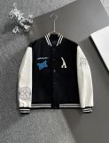 Louis Vuitton Unisex New Fashion Towel Embroidered Splicing Baseball Jacket