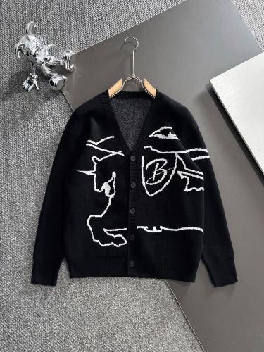 Burberry Couple New Fashion War Horse Jacquard Outerwear Sweater