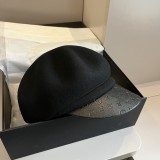 Louis Vuitton New Fashion Woolen Octagonal Hat Women's Woolen Duck Tongue Hat 57CM
