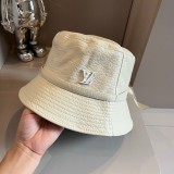 Louis Vuitton New Fashion Washable Leather Fisherman's Hat 57CM