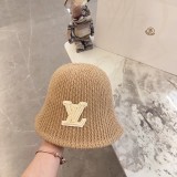 Louis Vuitton New Versatile Unisex Embossed Vintage Leather Baseball Hat