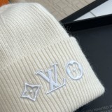Louis Vuitton New Versatile Unisex Embroidered Logo Wool Knitted Hat